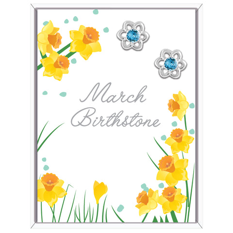 March Flower Earrings (AE103)