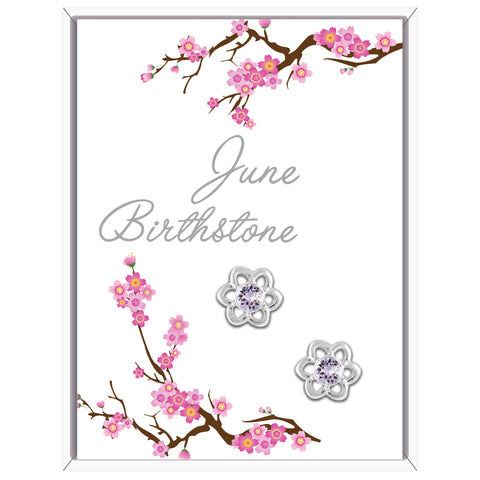 June Flower Earrings (AE106)