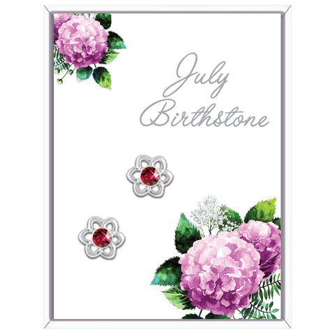 July Flower Earrings (AE107)