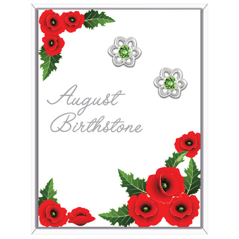 August Flower Earrings (AE108)