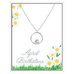 April Circle Pendant Necklace (AC104)