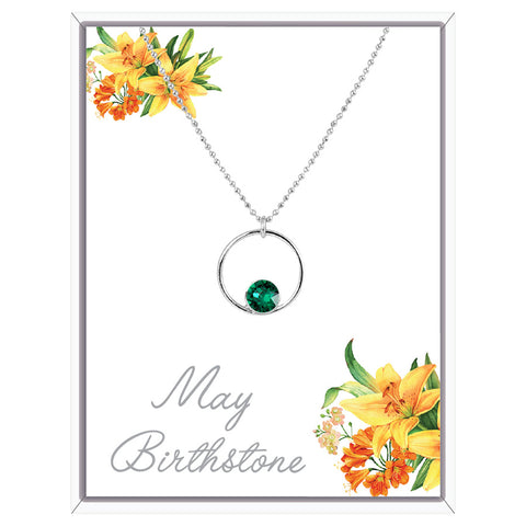 May Circle Pendant Necklace (AC105)