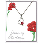 January Heart Pendant Necklace (AH100)