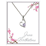 June Heart Pendant Necklace (AH105)