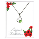 August Heart Pendant Necklace (AH107)