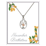 November Tree Of Life Pendant Necklace (AJ151)