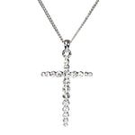 Cross With Crystals Pendant Necklace (AN7014)