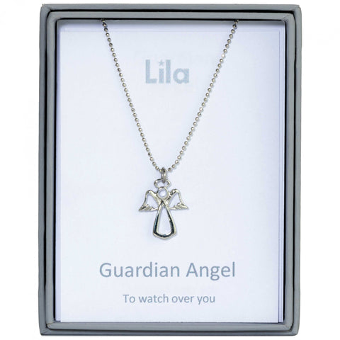 Guardian Angel   Sentiment Pendant Necklace (AS108)