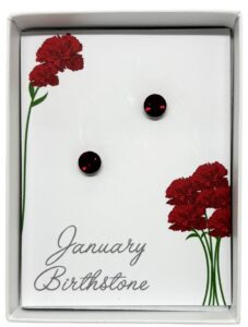 January Birthstone Stud Earrings (B1320)