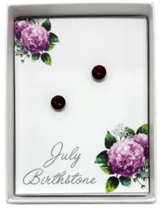 July Birthstone Stud Earrings (B1326)