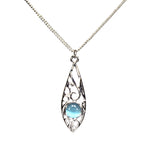 Long Oval Pendant Necklace (C2004)