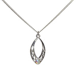 Short Oval Pendant Necklace (C2005)