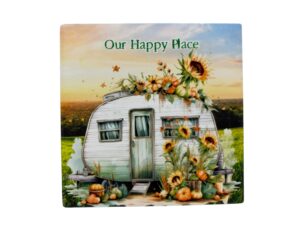 20x20 TRIVET CARAVAN HAPPY PLACE