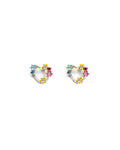 Hearts Rhodium Earrings (H1505)