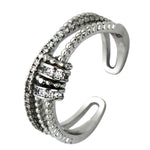 Little Charms Plat Adjustable Ring (K1032)