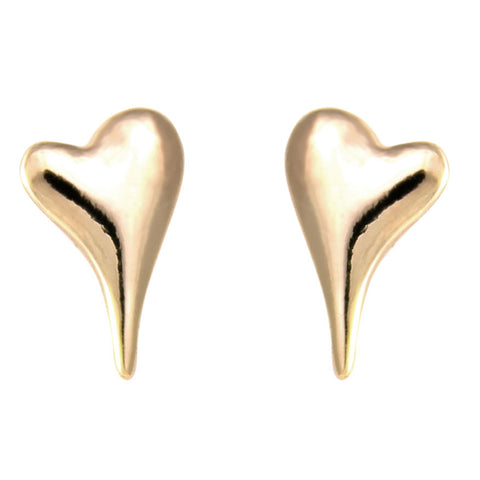 Heart Rose Gold Little Box Earrings (L1007)