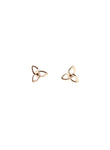 Trinity Rose Gold Little Box Earrings (L1072)
