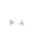 Trinity Rhodium Little Box Earrings (L1073)