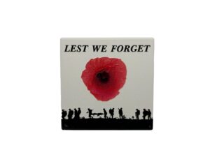 10x10 LEST WE FORGET COASTER