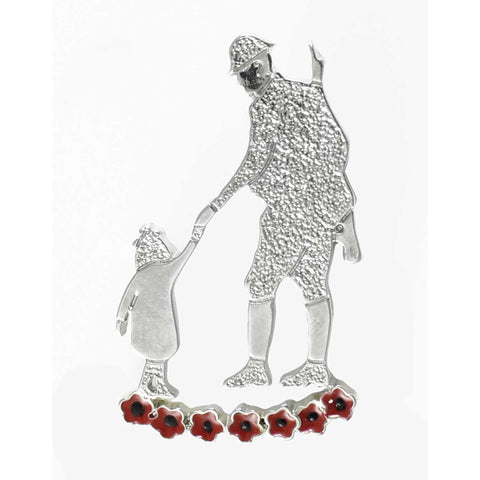 Returning Soldier Poppy Brooch (P1016)
