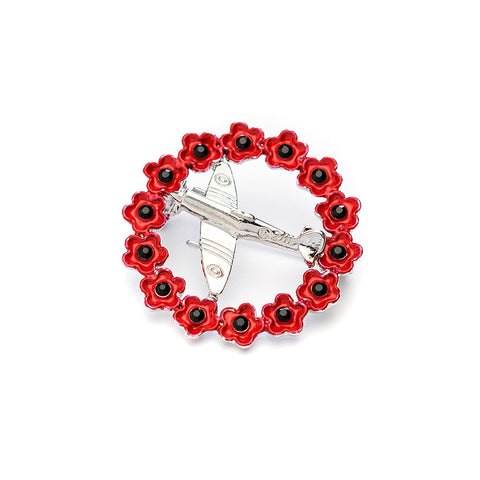 Spitfire Poppy Brooch (P1024)