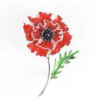 Wild Poppy Poppy Brooch (P1030)
