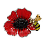 Poppy & Bee Poppy Brooch (P1043)