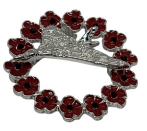 Vulcan Circle Poppy Brooch (P1056)