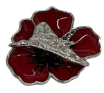 Vulcan Poppy Brooch (P1057)