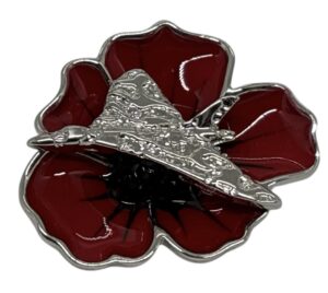 Vulcan Poppy Brooch (P1057)
