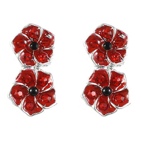 Triple Poppy Pendant Necklace (P2013)