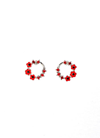 Single Drop & Stud Poppy Earrings (P3005)