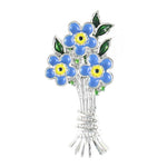 Forget Me Not Bouquet Brooch (P7306)