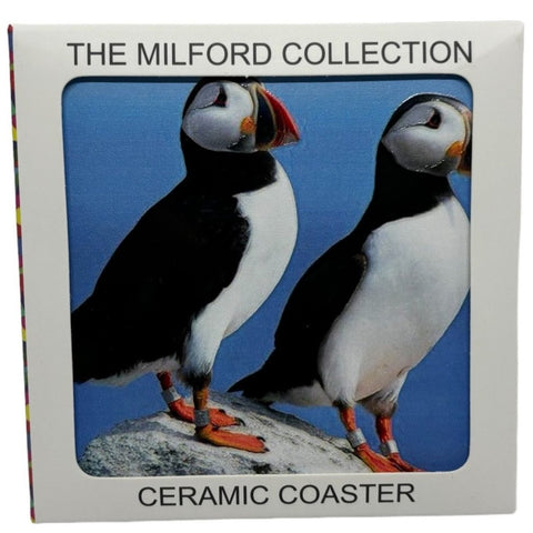 Puffin Ceramic Coaster
