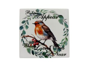 10x10 COASTER ROBIN LOVED ONES