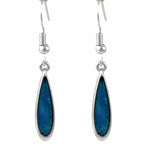 Round Drop Paua Shell Earrings (S1426)