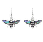 Bee Paua Shell Earrings (S1439)