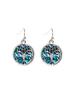 Tree of Life Paua Shell Earrings (S1444)
