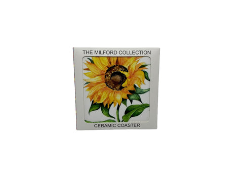 Sunflowers Ceramic Coaster