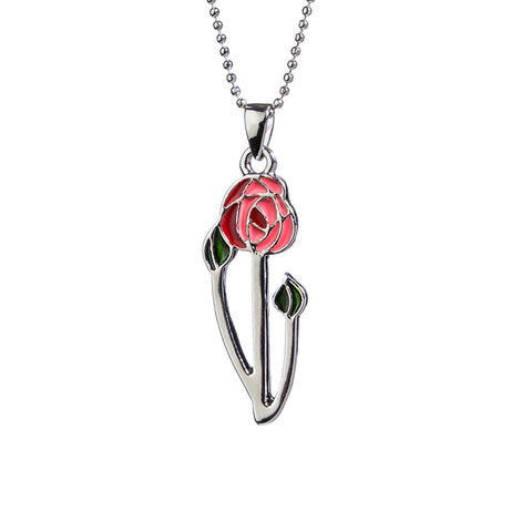 One Rose Mackintosh Pendant Necklace (T4002)