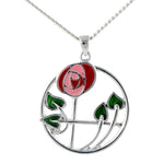 Circle Small Mackintosh Pendant Necklace (T4006)