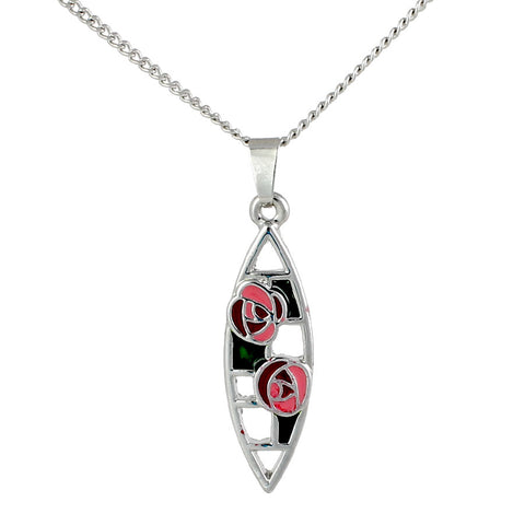 Drop Mackintosh Pendant Necklace (T4008)