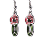 Rose on Stem Mackintosh Earrings (T5004)