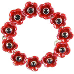 Wreath Small Poppy Brooch (P1005)