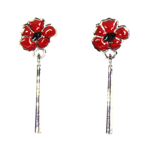 Half Hoop Studs Poppy Earrings (P3007)