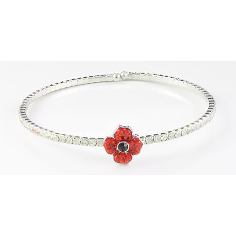 Enamel Studs Poppy Earrings (P3008)