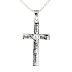 Cross Faith, Love & Peace Pendant Necklace (AN7005)