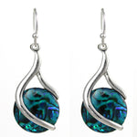 Globe Paua Shell Earrings (S1412)
