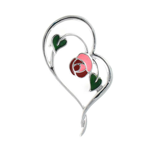 Enchanted Heart Mackintosh Brooch (T3007)