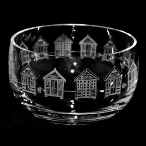 BEACH HUTS B67 SMALL CRYSTAL BOWL